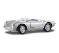 Maisto Modèle réduit de voiture Porsche 550A Spyder 1956 – Échelle 1/18 – Gris 531843