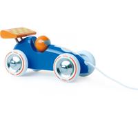 Voiture de course à tirer bleu TU