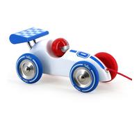 Voiture de course à traîner blanche