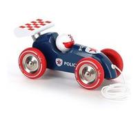 Voiture de course a trainer police Vilac Blanc, Bleu, Rouge G