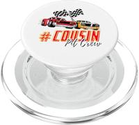 Voiture de Course Cousin Pit Crew, fête d'anniversaire, Course, Cadeaux pour la Famille PopSockets PopGrip pour MagSafe