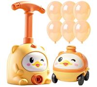 Voiture de course de ballons, jouet gonflable éducatif, véhicule alimenté par pompe avec système de mouvement entraîné par le vent, voiture à tige interactive avec conception facile à gonfler, jouet d