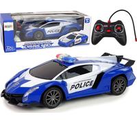 Voiture de course de police télécommandée + accu
