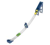 Voiture de course de rampe - Kit de circuit interactif - Kit de jeu éducatif avec 2 mini camions - Jouet de garage pour l'éducation de la petite enfance et le divertissement de fête