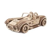 Voiture de course Drift Cobra en bois à construire ? maquette mécanique 3D inspirée des muscle cars américaines brown TU