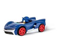 Voiture de course électrique RC débutant - CARRERA - Team Sonic - Sonic 1:18 - Bleu - Intérieur