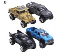 Voiture De Course En Alliage Anti-Collision, 4 Pièces, Développement Du Cerveau, Coulissant, Véhicules De Retour, Jouet Pour Cadeau De Festival