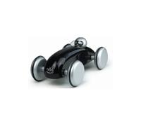 Voiture de course et son pilote : speedster noir