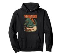 Voiture de course japonaise et monstre Tokyo rétro esthétique Sweat à Capuche
