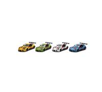 Voiture de course miniature WDK en métal moulé jaune à livery numérotée
