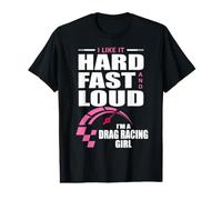 Voiture de Course Pilote Fille de Course T-Shirt Graphique avec Valeur
