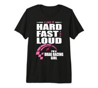 Voiture de Course Pilote Fille de Course T-Shirt Haut de Gamme