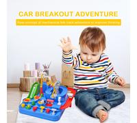 Voiture De Course Pour Garçons Et Filles, Jouet Éducatif Préscolaire, Interactif, Manuel, Avec 4 Véhicules 6 Boutons