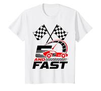 Voiture de Course Rouge « 5 Ans » « I'm Five and Fast » T-Shirt