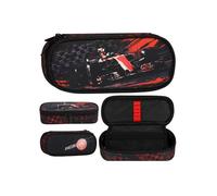 sarcia.eu Trousse d'école à Compartiments, Pochette Ovale, pour garçon (Voiture de Course, 22x10x5cm)