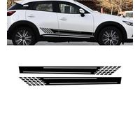 Voiture de Décalque de Latérale de Corps Jupe pour CX-3 Racing, Autocollants latéraux de Voiture Autocollant de Porte,White