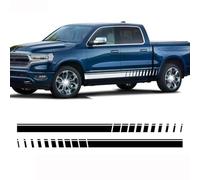 Voiture de Décalque de Latérale de Corps Jupe pour Dodge Ram 1500 TRX Classic 2500 3500 Chassic Cab 2009-2022, Autocollants latéraux de Voiture Autocollant de Porte,White