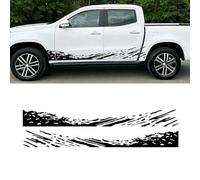 Voiture de Décalque de Latérale de Corps Jupe pour Dodge RAM Maxus T60, Autocollants latéraux de Voiture Autocollant de Porte,White