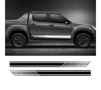 Voiture de Décalque de Latérale de Corps Jupe pour Isuzu DMAX Beast, Autocollants latéraux de Voiture Autocollant de Porte,Black
