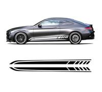Voiture de Décalque de Latérale de Corps Jupe pour Mercedes Benz C Class W205 AMG C205 C200 C220 C260 C300 2018-2023, Autocollants latéraux de Voiture Autocollant de Porte,Yellow