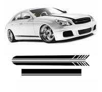 Voiture de Décalque de Latérale de Corps Jupe pour Mercedes Benz LS C257 W218 W219 CLS350 CLS63 AMG C219, Autocollants latéraux de Voiture Autocollant de Porte,White