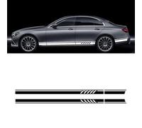 Voiture de Décalque de Latérale de Corps Jupe pour Mercedes Benz W212 E Class Edition1 E63 E250 E200 E220d E230 E260, Autocollants latéraux de Voiture Autocollant de Porte,White