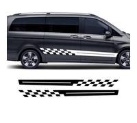 Voiture de Décalque de Latérale de Corps Jupe pour Mercedes Sprinter Benz Vito V Class, Autocollants latéraux de Voiture Autocollant de Porte,Yellow