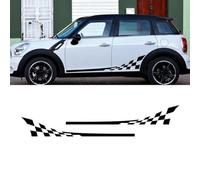 Voiture de Décalque de Latérale de Corps Jupe pour Mini Cooper R56 R57 R58 R50 R52 R53 R59 R61 Countryman R60 F60 F55 F56 F54, Autocollants latéraux de Voiture Autocollant de Porte,Yellow
