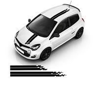 Voiture de Décalque de Latérale de Corps Jupe, pour Renault Twingo Cliopcs Capot de Voiture Toit décor Autocollants Auto Racing Sport Style Rayures Corps décalcomanie