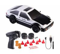 Voiture de drift rechargeable télécommandée - coloris noir et blanc Simulus