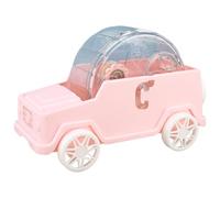 Voiture de Hamster, Roue de Hamster Transparent réglable à 2 Niveaux, 5, 5x5.1x4, 7 Pouce en Plastique Silencieux Pet en Plastique Running WheelHamster Voiture