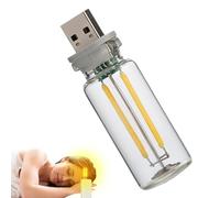 Voiture de lampe intérieure des années 90, lampe de voiture rétro | Bouteille en verre LED à réglage tactile - Lumière d'ambiance USB de voiture enfichable, lumière de USB à économie d'énergie