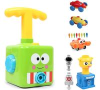 Voiture De Lancement Alimentée Par Ballons,Jouet De Voiture,Jouet De Pompe,Ballon Pneumatique À Pousser À La Main,Véhicule De Course Jouet Pour Enfants/Tout-Petits Cadeau