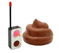 Voiture de merde télécommandée amusante - ABS marron avec télécommande, tabouret rotatif à 360 °, farce sonore réaliste, cadeau Gag Trickster | Jeu de divertissement hilarant pour les fêtes de blagues