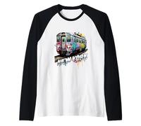 Voiture de métro NYC Style Graffiti New York Train Manche Raglan