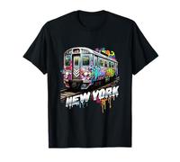 Voiture de métro NYC Style Graffiti New York Train T-Shirt