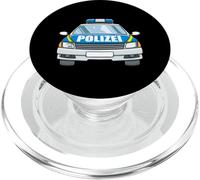 Voiture De Police Allemande Police Car Front Polizei PopSockets PopGrip pour MagSafe