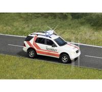 Voiture de police classe C H0 BUSCH avec clignotants 5631 Orange