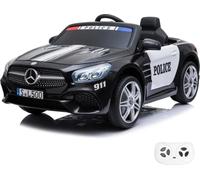 Voiture de police électrique 12V - Mercedes SL500 AMG - 1 à 6 ans - avec télécommande - Noir