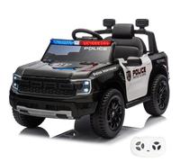 Voiture de Police Électrique - Ford Raptor 12V - 1 a 5 ans - Noir