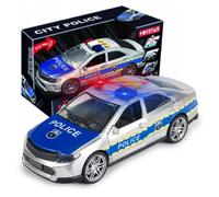 Voiture de police jouet 1:14 avec moteur à friction son lumière Grande voiture jouet