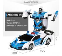 Voiture de police - Transformateur 2 en 1 RC, Robot de Transformation de conduite de voiture