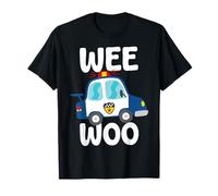 Voiture de police Wee Woo, officier de police drôle, flic, petits garçons T-Shirt