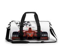 Voiture De Rallye Sac De Sport Gym Sac De Voyage Sac Week-End Duffel Bag pour Camping Randonnée Voyage 45x23x23cm