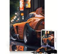 Voiture de Sport à Tokyo Puzzle Adulte 1000 pièces Jeu de logique et d'adresse Découpe précise Collection d'œuvres d'art 50x75cm