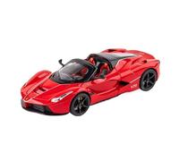 Voiture De Sport Décapotable LaFerrari 1:22 Jouet À Tirer Son Et Lumière Modèle Décoratif Miniature De Collection(Red)