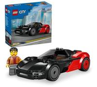 LEGO City La Supercar Électrique - Maquette de Voiture de Course avec Minifigurine de Pilote - Jeu de Construction Stimulant la Motricité Fine - Idée de Cadeau d'anniversaire pour Garçon 5 Ans 60486
