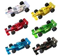 Voiture de sport en alliage de course, Mini Voiture Jouet en Métal,6PCS Modèle de voiture en alliage Equation voiture glisse avant petite voiture de course Simulation voiture de sport, garçons et fill