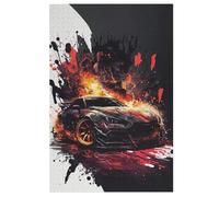 Voiture de Sport Puzzle Adulte 1000 Pièces Artisanat Cadeau Famille Puzzles Classique 3D Puzzle Jouet en Bois Cadeau Unique Décoration Intérieure （78×53cm）