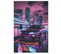 Voiture de Sport Puzzle en Bois 1000 Pièces, DIY, Divertissement Créatif, Cadeau, Amusement, Puzzles Classiques pour Adultes Et Enfants À Partir De 12 Ans, （78×53cm）